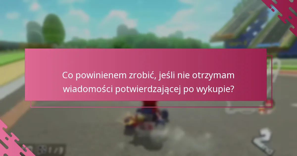 Jakie informacje zawiera paragon z wykupu kodu Nintendo eShop?