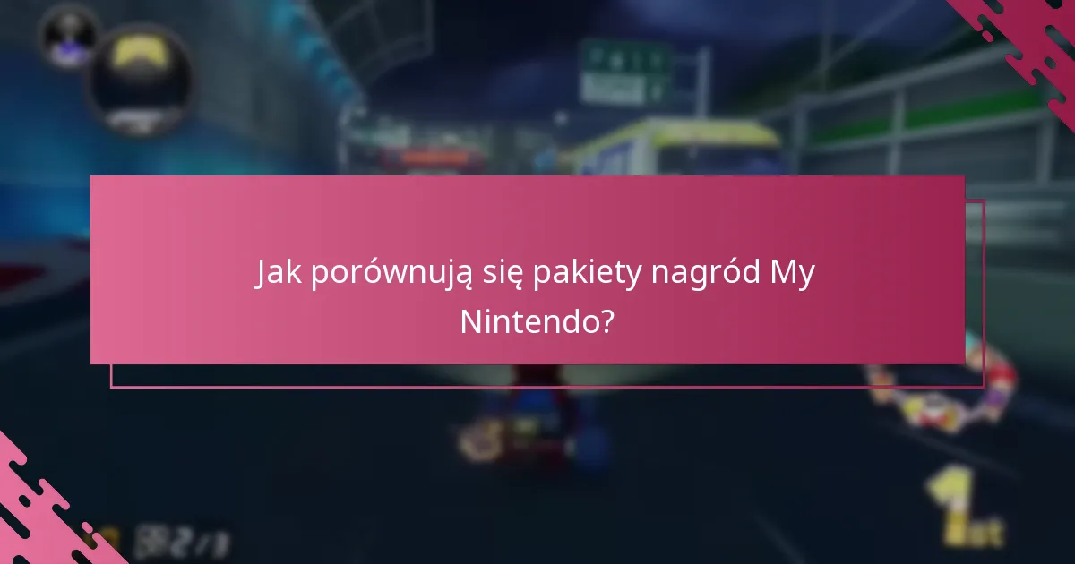 Jak porównują się pakiety nagród My Nintendo?