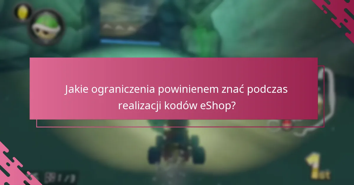 Jak zrealizować kod Nintendo eShop do Mario Kart 8 Deluxe?